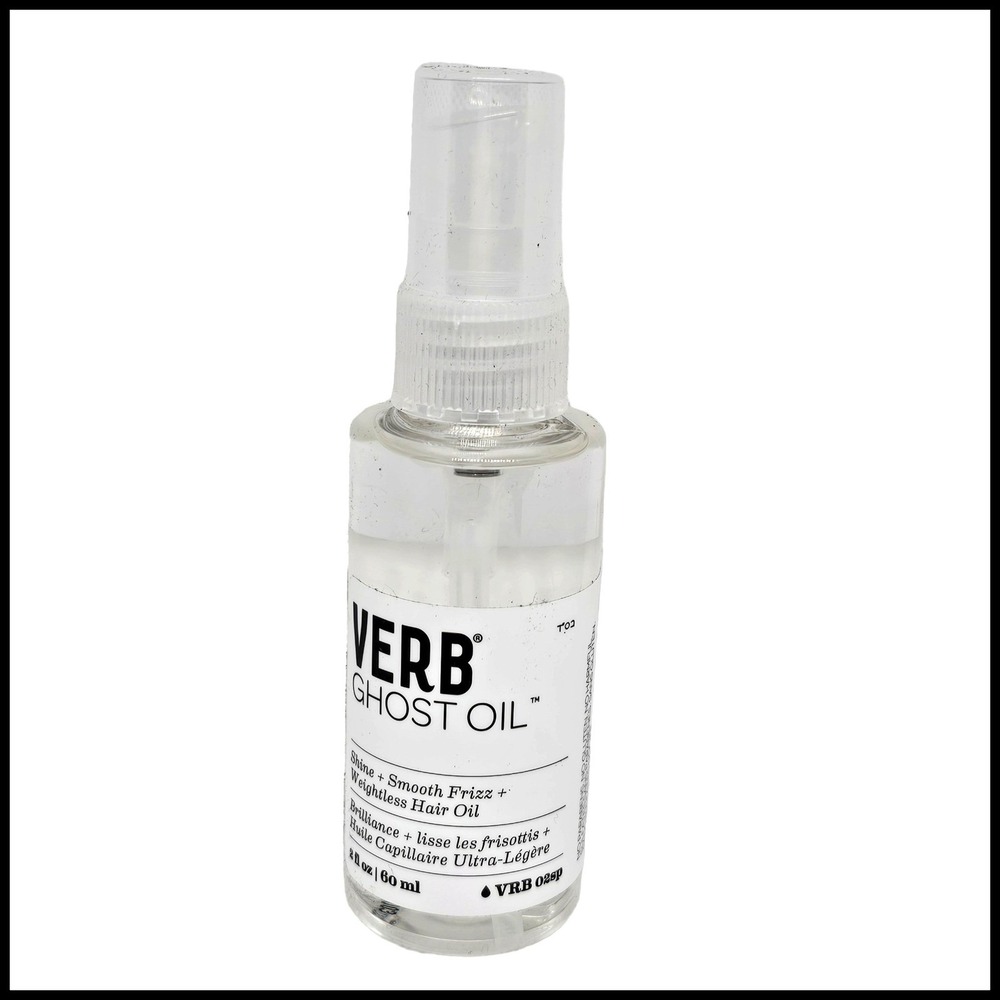 Verb Ghost Weightless Hair Oil Full Size 2 fl.oz. Shine Smooth Frizz